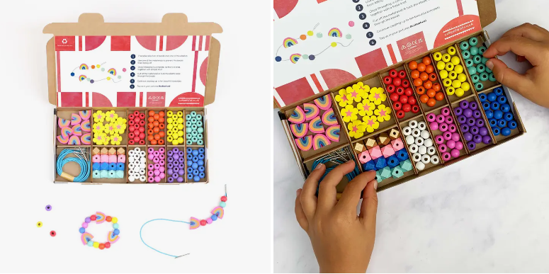 Rainbow & Flower Bracelet Making Kit