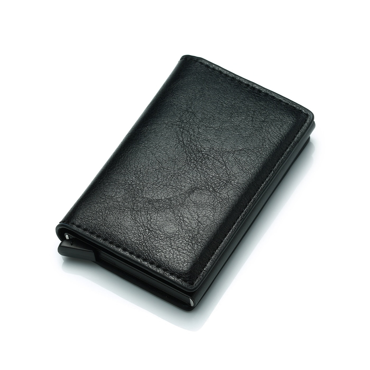 2023 Credit Card Holder Men Wallet RFID Aluminium Box Bank PU Leather Wallets with Money Clip Designer Cardholder