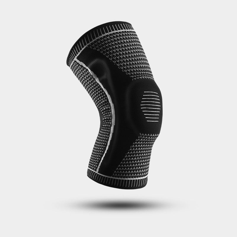 1 Piece Knee Brace Strap Patella Medial Support Strong Meniscus Silicone Compression Protection Sport Kneepads Running Basket