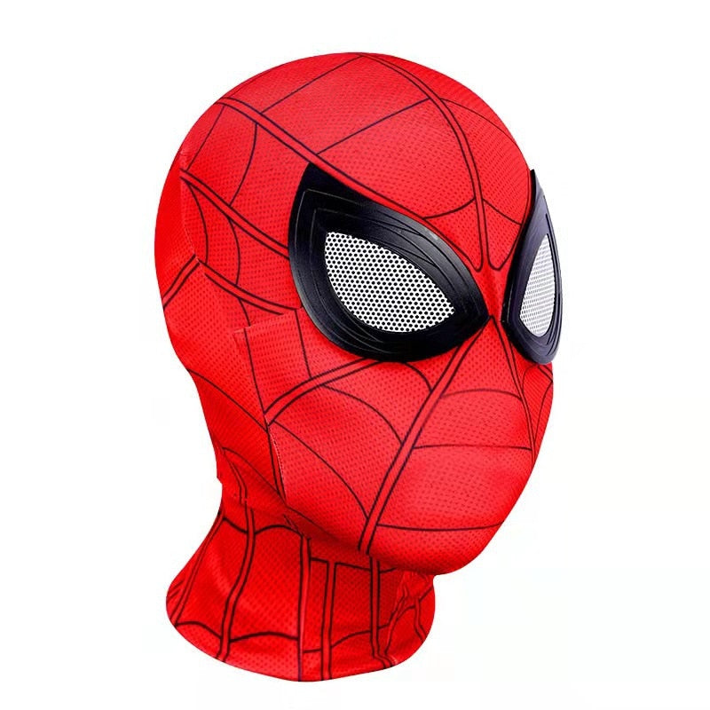 Spiderman 3D Mask Peter Parker Lens Mask Superhero Cosplay Costume Mask Halloweengame Show Headgear Gift