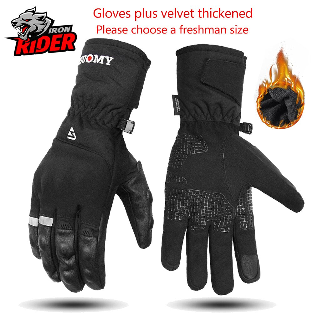 Motorcycle Gloves Windproof Waterproof Guantes Moto Men Motorbike Riding Gloves Touch Screen Moto Motocross Gloves Winter