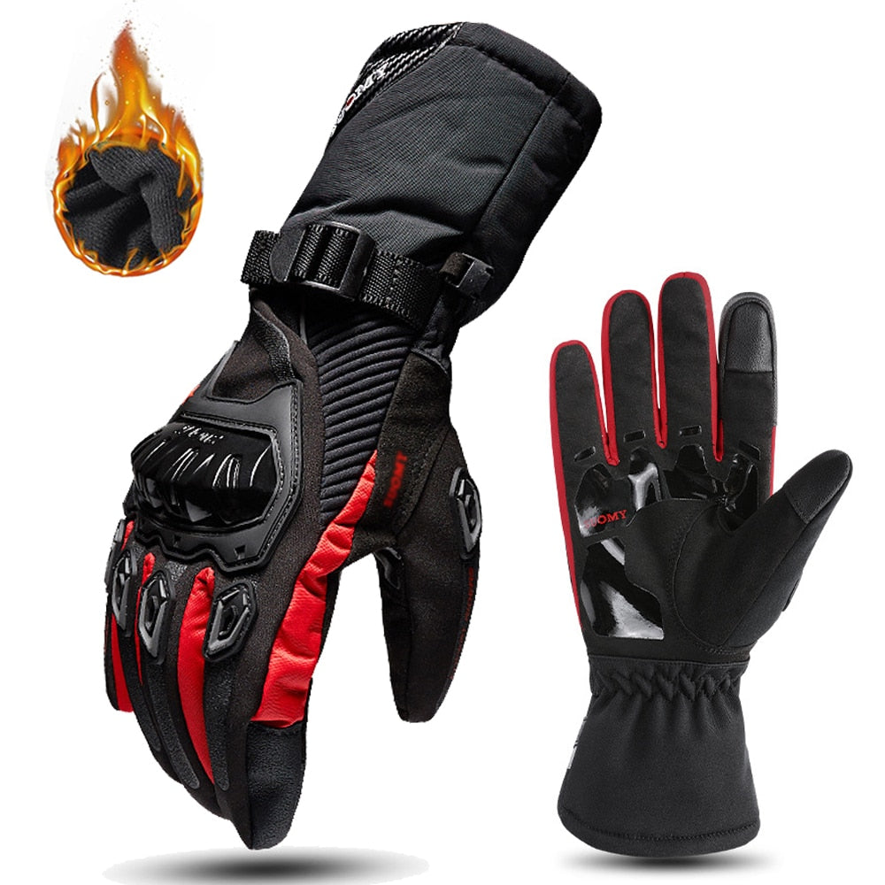 Motorcycle Gloves Windproof Waterproof Guantes Moto Men Motorbike Riding Gloves Touch Screen Moto Motocross Gloves Winter