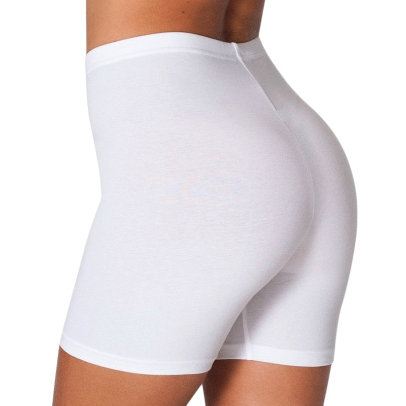 2023 Women Elastic Shorts Casual High Waist Tight Fitness Slim Skinny Bottoms Summer Solid Sexy White Black Shorts