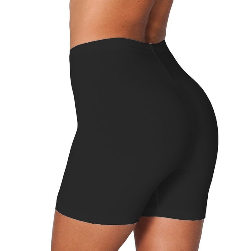 2023 Women Elastic Shorts Casual High Waist Tight Fitness Slim Skinny Bottoms Summer Solid Sexy White Black Shorts