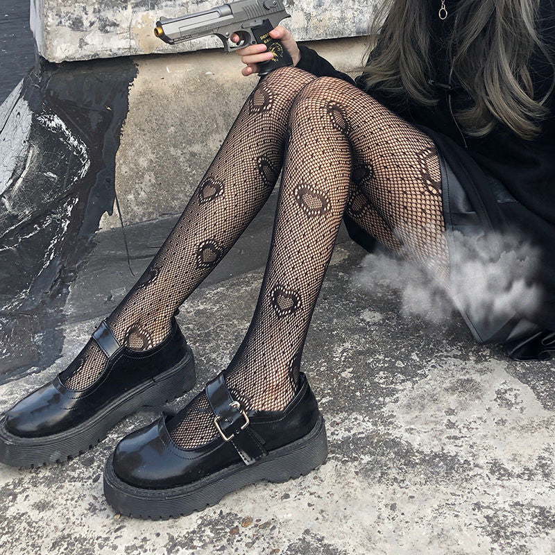 Women Breathable Thin Section Kitty Cat Nightclub Black Silk Lolita Pantyhose Sexy Tights Knee High Stocking Fishnet Girls Gifts